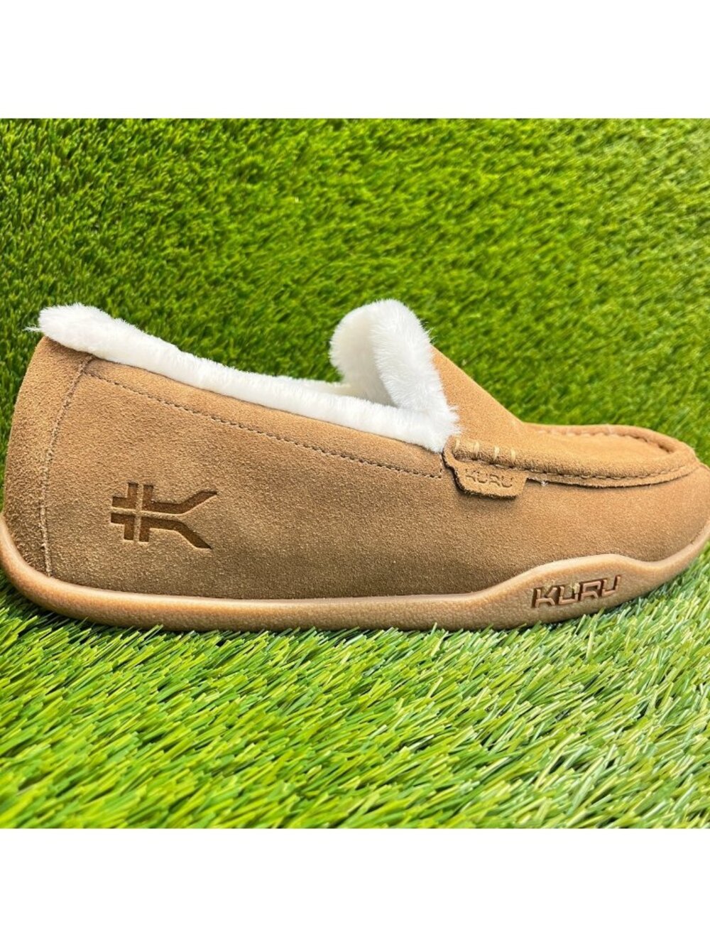 Kuru Loft Mens Size 10.5 Brown Casual Walking Moccasin Slip-On Slippers Shoes